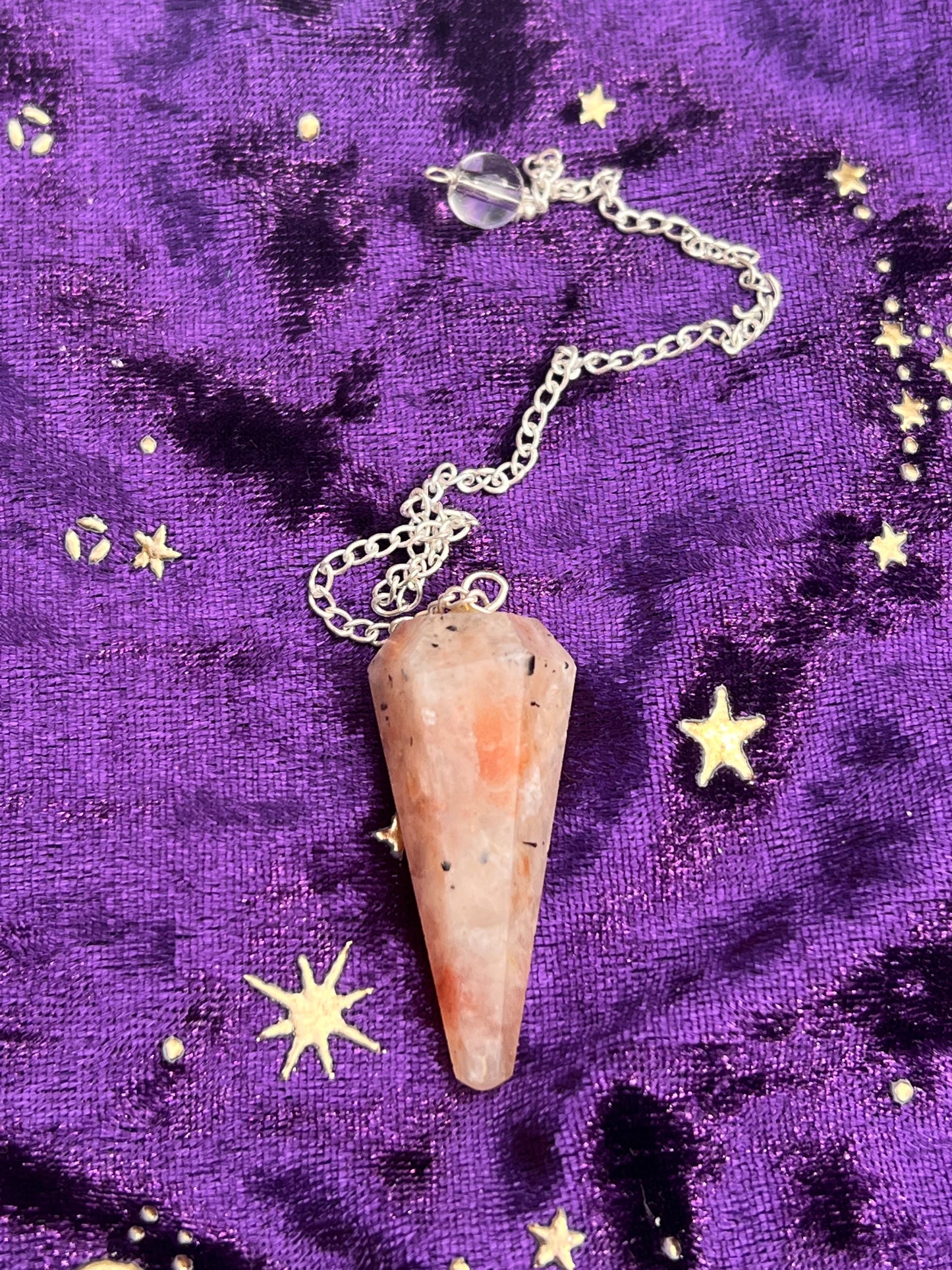 Sunstone Crystal Pendulum