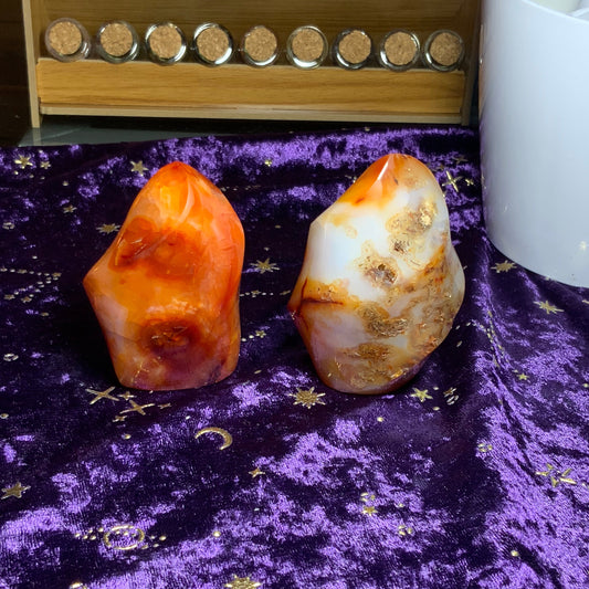 Carnelian Crystal Flames